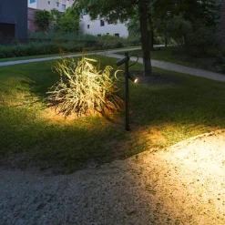 Slv Spot På Spyd<Helia slim dobbel spot med jordspyd 2x6W 3000 Kelvin IP65