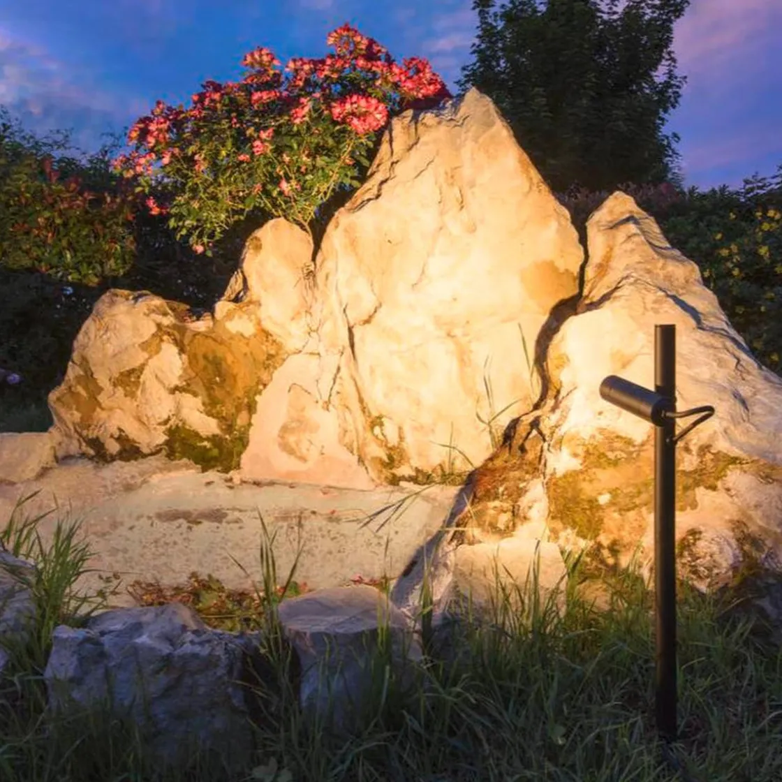 Slv Spot På Spyd<Helia slim enkel spot med jordspyd 6W 3000 Kelvin IP65