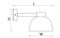 Sg Armaturen As Utelamper Med Opp/Ned Lys<Herning mini vegglampe utendørs IP65 8/17W 3000/4000K Dimbar