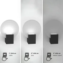 Nordlux Baderomsbelysning Vegg<Hester vegglampe for baderom 9,5W IP44 3-steg dim RA90