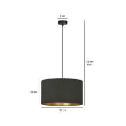 Emibig Kjøkkenbelysning Tak|Takpendler<Hilde takpendel 35 cm - Svart/Gullfarget