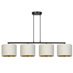 Emibig Kjøkkenbelysning Tak|Takpendler<Hilde takpendel 4 lys - Hvit/Gullfarget