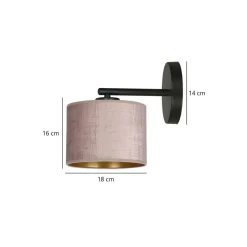 Emibig Interiørlamper<Hilde vegglampe - /Gullfarget