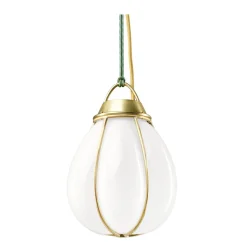 Örsjö Kjøkkenbelysning Tak|Takpendler<Hobo takpendel 22 cm - Rå messing/Hvit