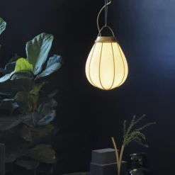 Örsjö Kjøkkenbelysning Tak|Takpendler<Hobo takpendel 28 cm - Rå messing/Hvit