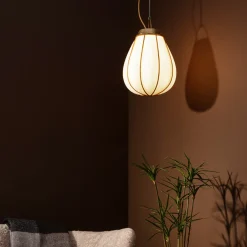 Örsjö Kjøkkenbelysning Tak|Takpendler<Hobo takpendel 28 cm - Rå messing/Hvit