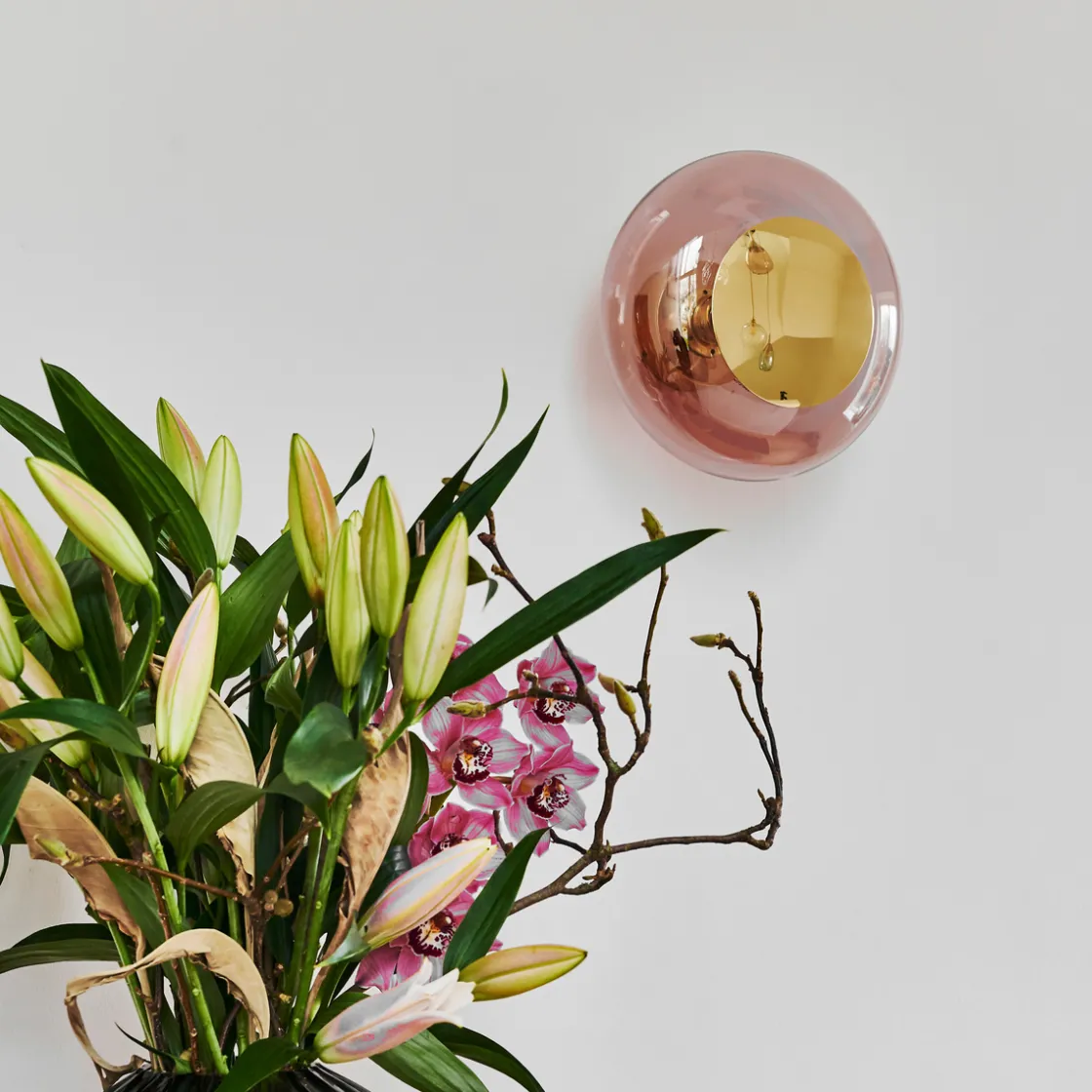 EBB & FLOW Kjøkkenbelysning Tak|Interiørlamper<Horizon taklampe/vegglampe S - Korall/Gull