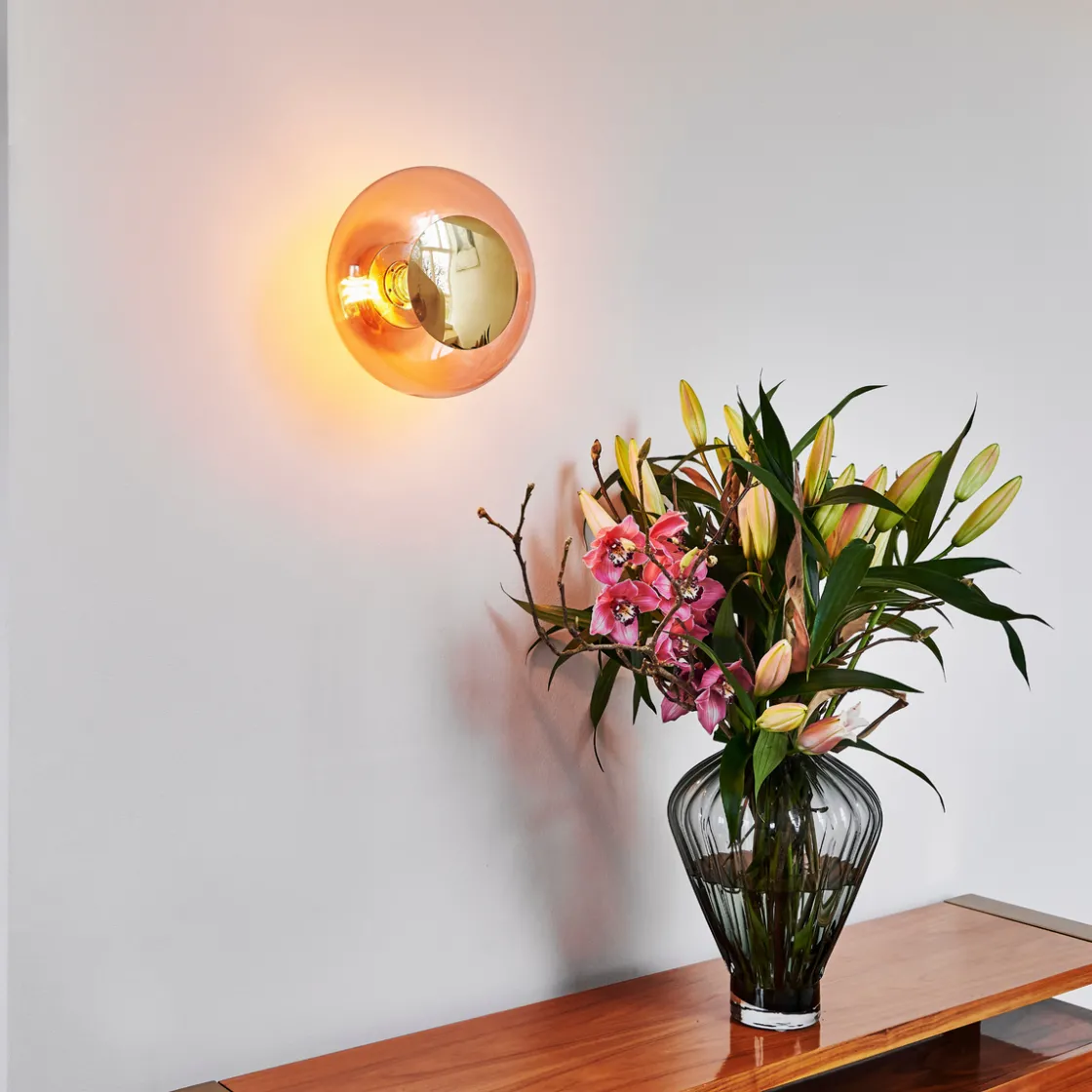 EBB & FLOW Kjøkkenbelysning Tak|Interiørlamper<Horizon taklampe/vegglampe S - Korall/Gull