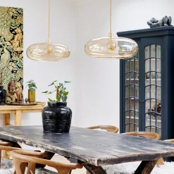 EBB & FLOW Kjøkkenbelysning Tak|Takpendler<Horizon takpendel 45 cm Golden Smoke/gull