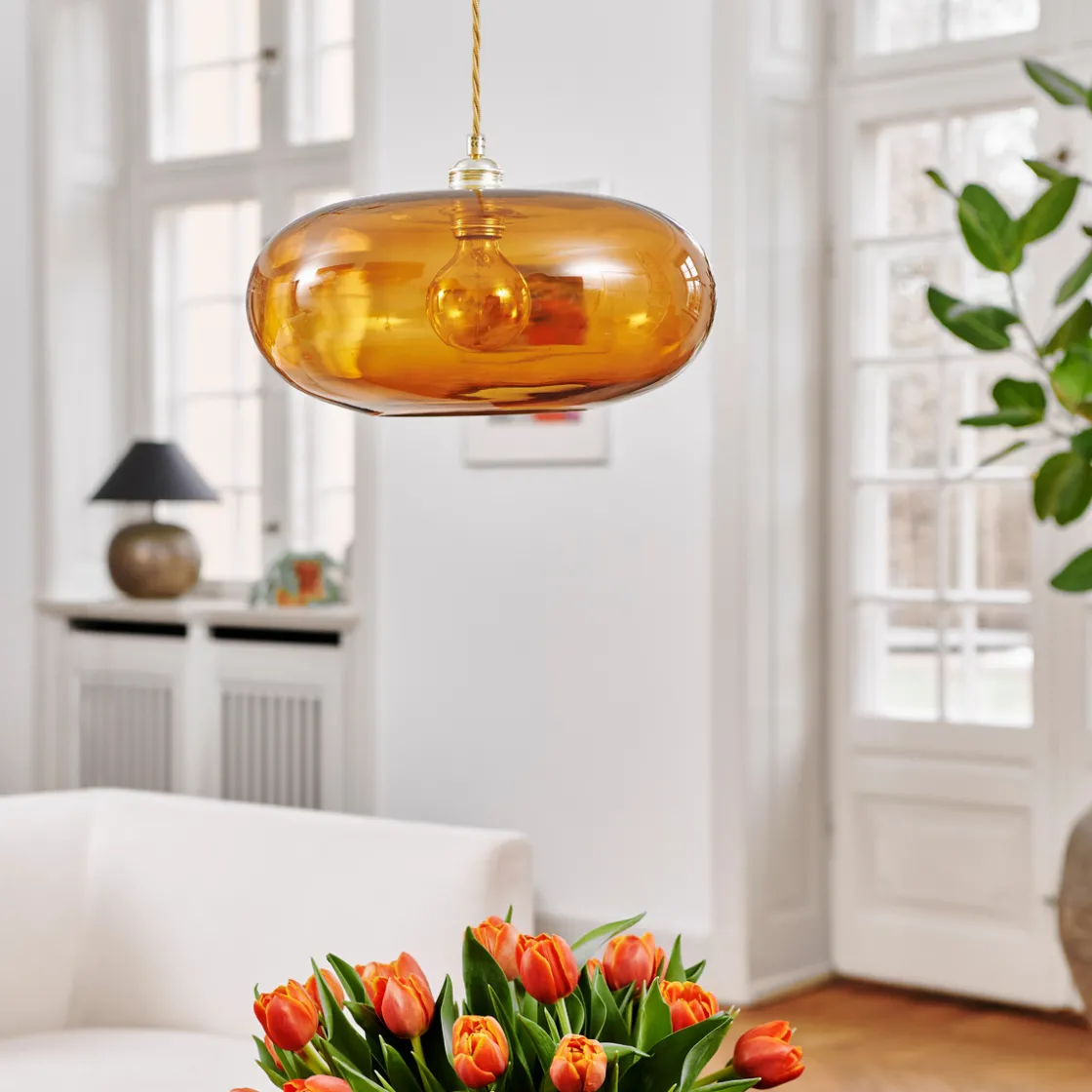 EBB & FLOW Kjøkkenbelysning Tak|Takpendler<Horizon takpendel 36 cm Toast/gull