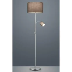 Trio Lighting Interiørlamper Gulv|Leselamper Gulv<Hotel gulvlampe - Nikkel/grå