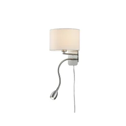 Trio Lighting Leselamper<Hotel vegglampe - Nikkel/