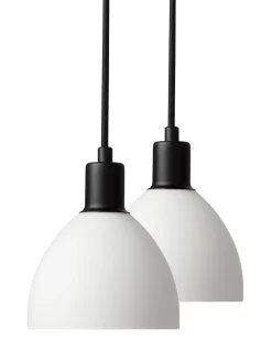 Nielsen Light Kjøkkenbelysning Tak|Takpendler<Ida takpendel 12 cm 2-pak - Hvit/Svart