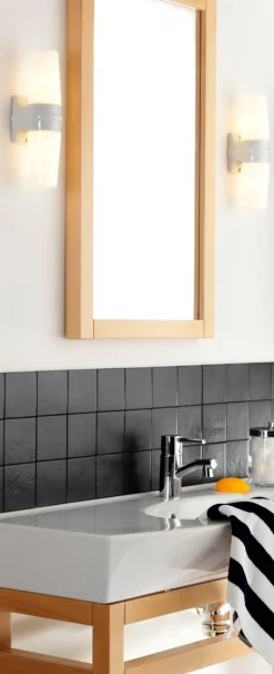 Ifø Electric Belysning Over Speilet På Badet|Baderomsbelysning Vegg<Ifø Bernadotte dobbel vegglampe IP20 - Hvit