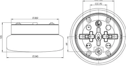 Ifø Electric Baderomsbelysning Tak|Badstubelysning<Ifø Classic tak/vegglampe Badstu IP44