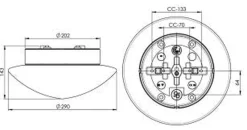 Ifø Electric Kjøkkenbelysning Tak|Badstubelysning<Ifø Contrast Solhem Badstu IP44