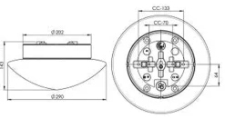 Ifø Electric Kjøkkenbelysning Tak|Badstubelysning<Ifø Contrast Solhem Badstu IP44
