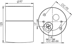 Ifø Electric Kjøkkenbelysning Tak|Garasje<Ifø Opus 100/125 IP44 Badstu