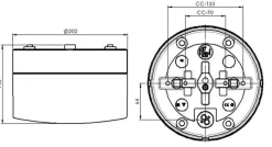 Ifø Electric Kjøkkenbelysning Tak|Garasje<Ifø Opus 200/140 tak/vegg E27 IP44 Badstu