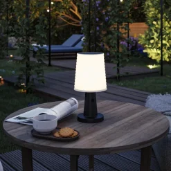 Paulmann Solcellebelysning|Oppladbare Bordlamper<Ilanga portabel bordlampe oppladbar 2,1W 2700 Kelvin IP44 - Solcelle