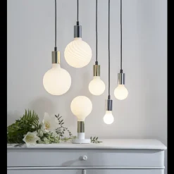 Star Trading Dekorpære E27|Led-Pærer E27 Sokkel<Illumination Globe E27 LED 5W 2600K 80mm dimbar - Opal