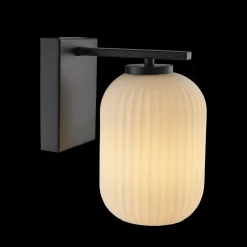 Ms - belysning Interiørlamper<Ina vegglampe - Svart/Opal