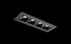 Sg Armaturen As Lightup-Pris<Inspire R 150 innfelt downlight 4 lys 8W RA98 2700K dimbar