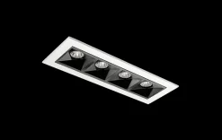 Sg Armaturen As Lightup-Pris<Inspire R 150 innfelt downlight 4 lys 8W RA98 2700K dimbar