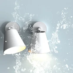 Nordlux Baderomsbelysning Vegg<IP S6 vegglampe for baderom IP44 GU10 - Hvit