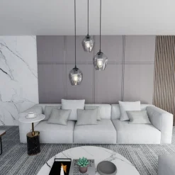 Emibig Kjøkkenbelysning Tak|Takpendler<Istar rondell takpendel 3 lys - Svart/Røykfarget