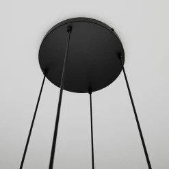 Emibig Kjøkkenbelysning Tak|Takpendler<Istar rondell takpendel 4 lys - Svart/Røykfarget