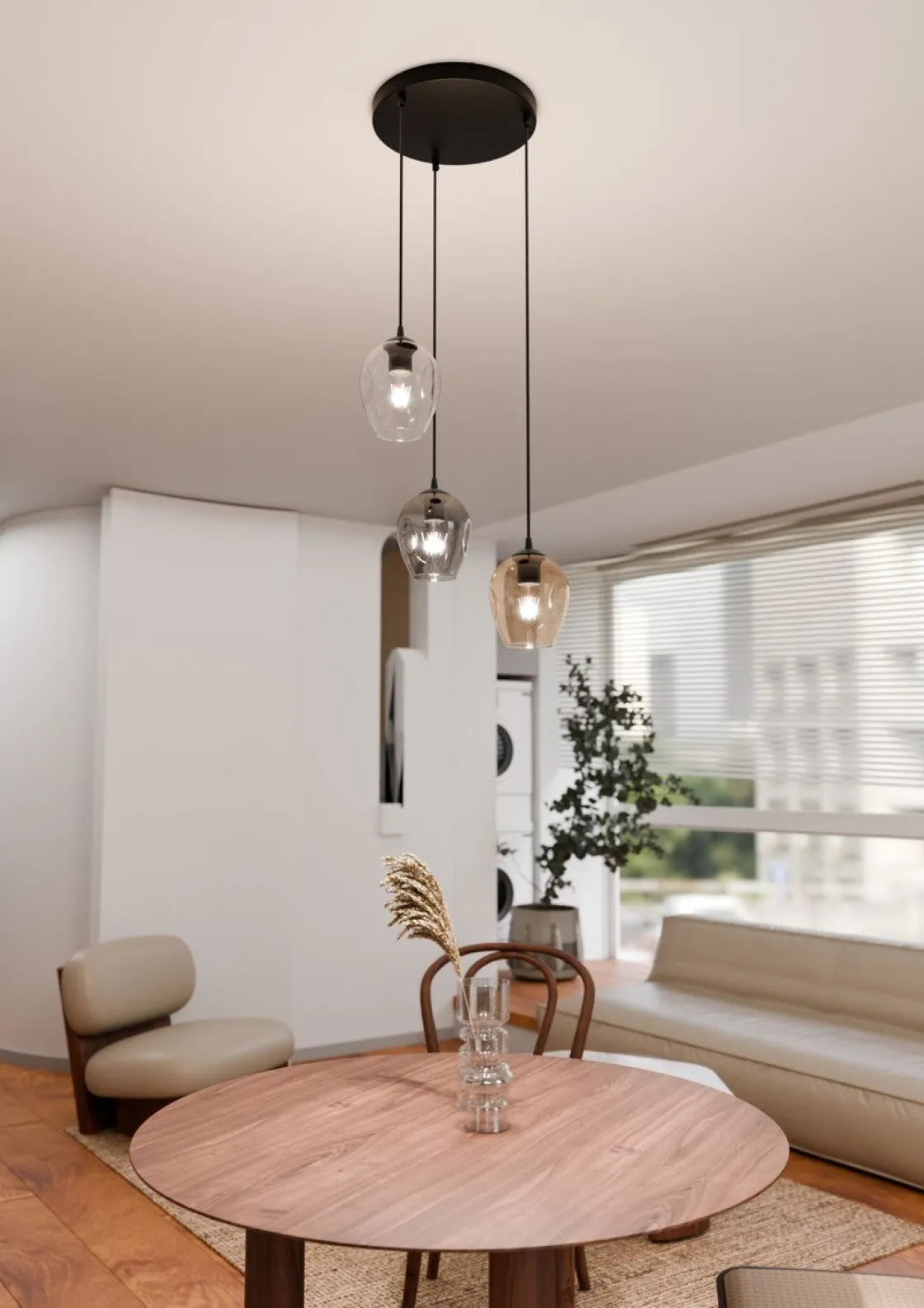 Emibig Kjøkkenbelysning Tak|Takpendler<Istar rondell takpendel 3 lys - Svart/Multifarget