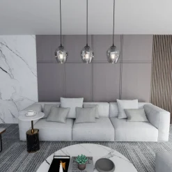 Emibig Kjøkkenbelysning Tak|Takpendler<Istar takpendel 3 lys - Svart/Røykfarget