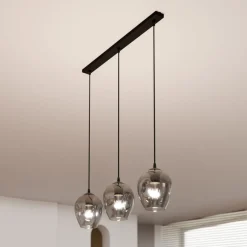 Emibig Kjøkkenbelysning Tak|Takpendler<Istar takpendel 3 lys - Svart/Røykfarget