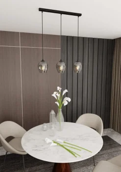 Emibig Kjøkkenbelysning Tak|Takpendler<Istar takpendel 3 lys - Svart/Røykfarget