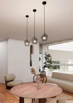 Emibig Kjøkkenbelysning Tak|Takpendler<Istar takpendel 1 lys - Svart/Røykfarget