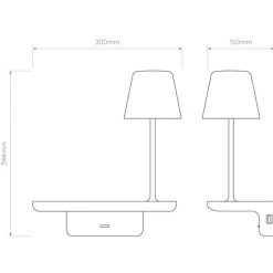 Astro Lighting Vegglamper Med Usb|Leselamper<Ito vegglampe med trådløs lader og USB