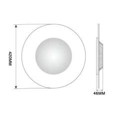 NorDesign Kjøkkenbelysning Tak|Taklamper / Takplafonder<Jade vegg/taklampe 21W dimbar -