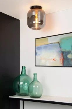 Lucide Kjøkkenbelysning Tak|Taklamper / Takplafonder<Joanet taklampe 25 cm - Svart/Røykfarget