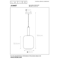 Lucide Kjøkkenbelysning Tak|Takpendler<Joanet takpendel 22 cm