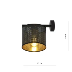 Emibig Interiørlamper<Jordan vegglampe - Svart/Gullfarget