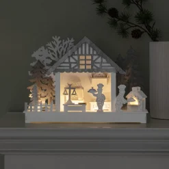 Konstsmide Juledekorasjon|Julebyer<Juleby med baker - /grå