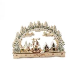 Konstsmide Juledekorasjon|Julebyer<Juleby-silhuett i tre