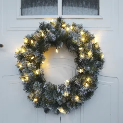 Star Trading Julekranser Ute|Juledekorasjoner<Julekrans med lys Edmonton 50 cm 30-lys -