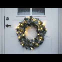 Star Trading Julekranser Ute|Juledekorasjoner<Julekrans med lys Edmonton 50 cm 30-lys -