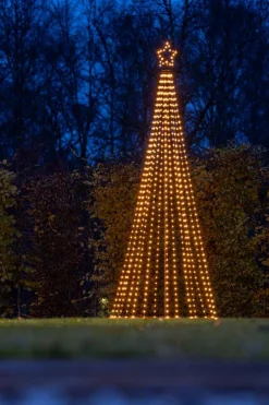 Konstsmide Juledekorasjoner<Juletre 240 cm i metall med toppstjerne og lys IP44 - Utendørs