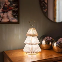 Konstsmide Juledekorasjon<Juletre i papp med messing stjerne 36 cm