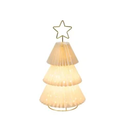 Konstsmide Juledekorasjon<Juletre i papp med messing stjerne 36 cm