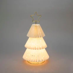 Konstsmide Juledekorasjon<Juletre i papp med messing stjerne 36 cm