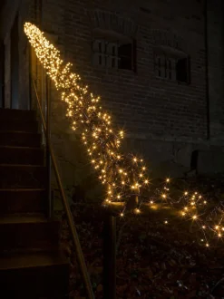 Konstsmide Juletrelys & Lysslynger<Juletrelys 8,5m - Cluster 1152 multifunksjon Led IP44 - Amber